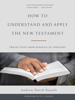 cover image of How to Understand and Apply the New Testament